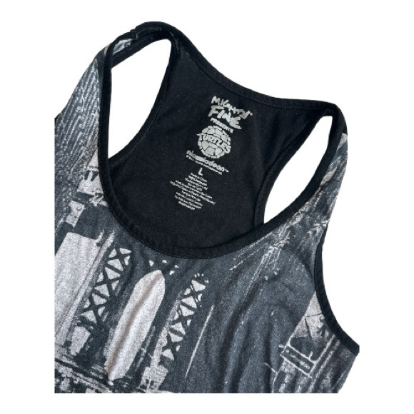 Mighty Fine x Nickelodeon Teenage Mutant Ninja Turtles Black Tank Top, Large - Picture 2 of 3